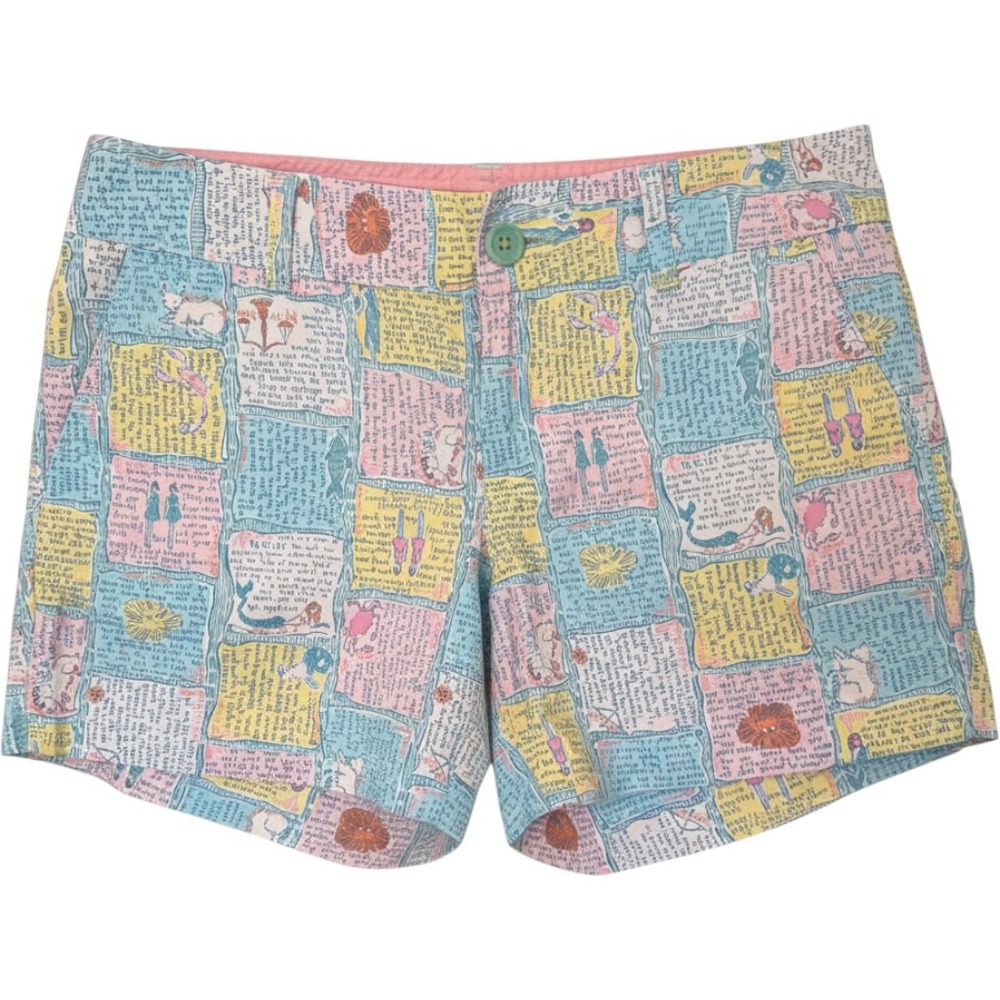 Lilly Pulitzer Callahan shorts "Written in the Stars" horoscope print sz 8/4.5"